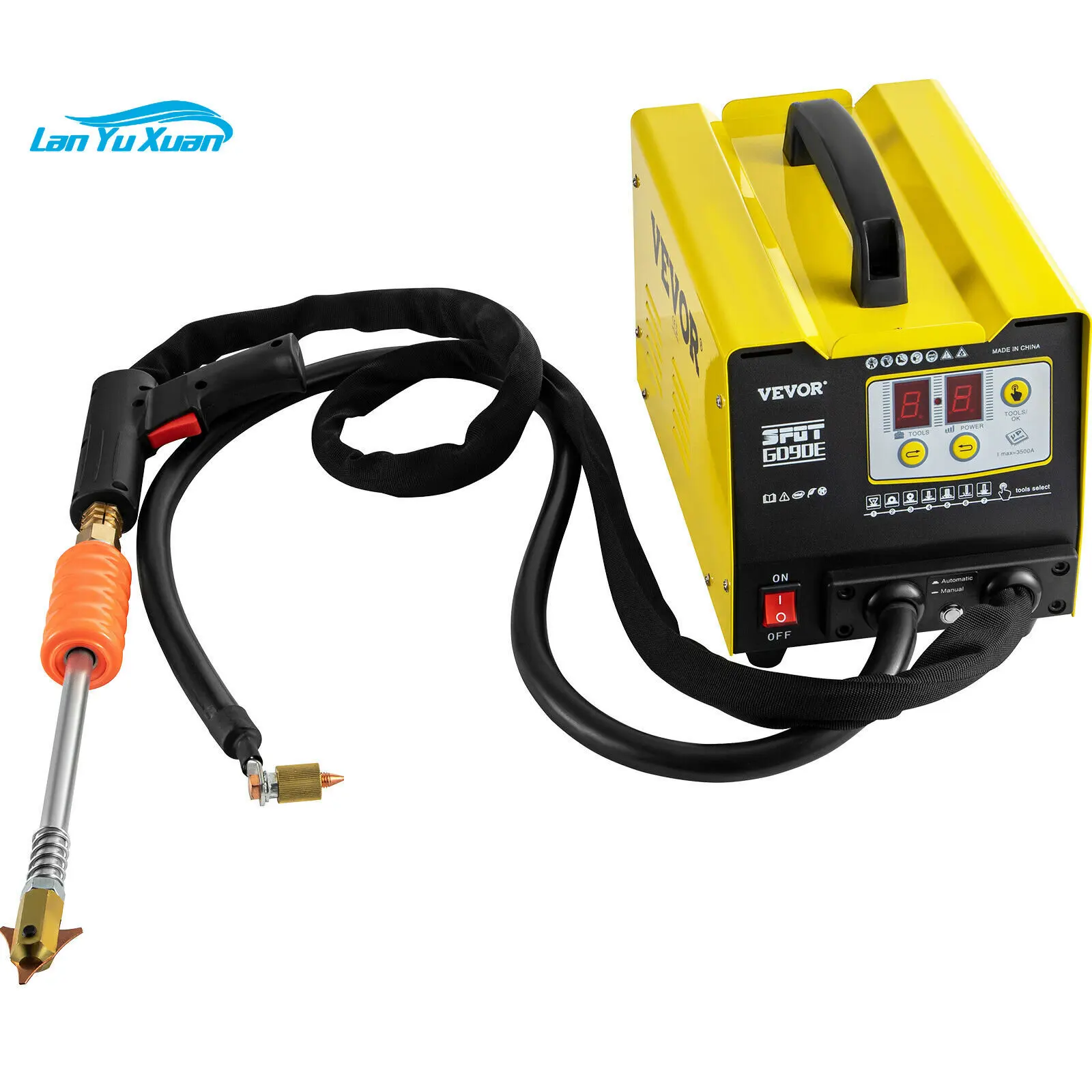 

Верхняя панель точечный Съемник G90E 3 кВт ремонт кузова автомобиля вмятин точечный инструмент для крышки двери