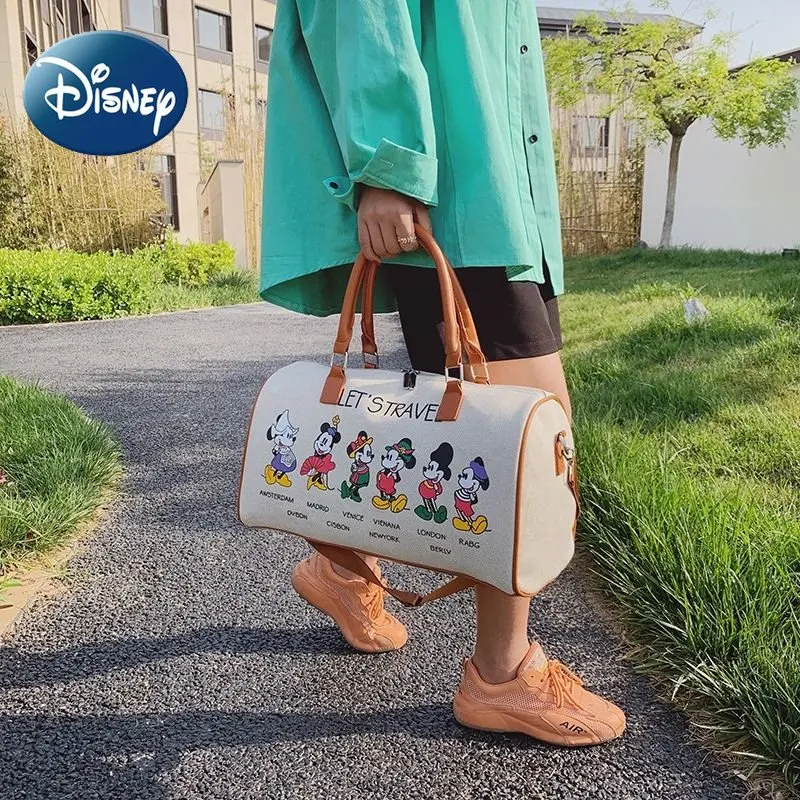 Disney Mickey Mouse Travel Duffle Bag for Women Unisex Cute Large Capacity Crossbody Handbag for Business Travel Gym