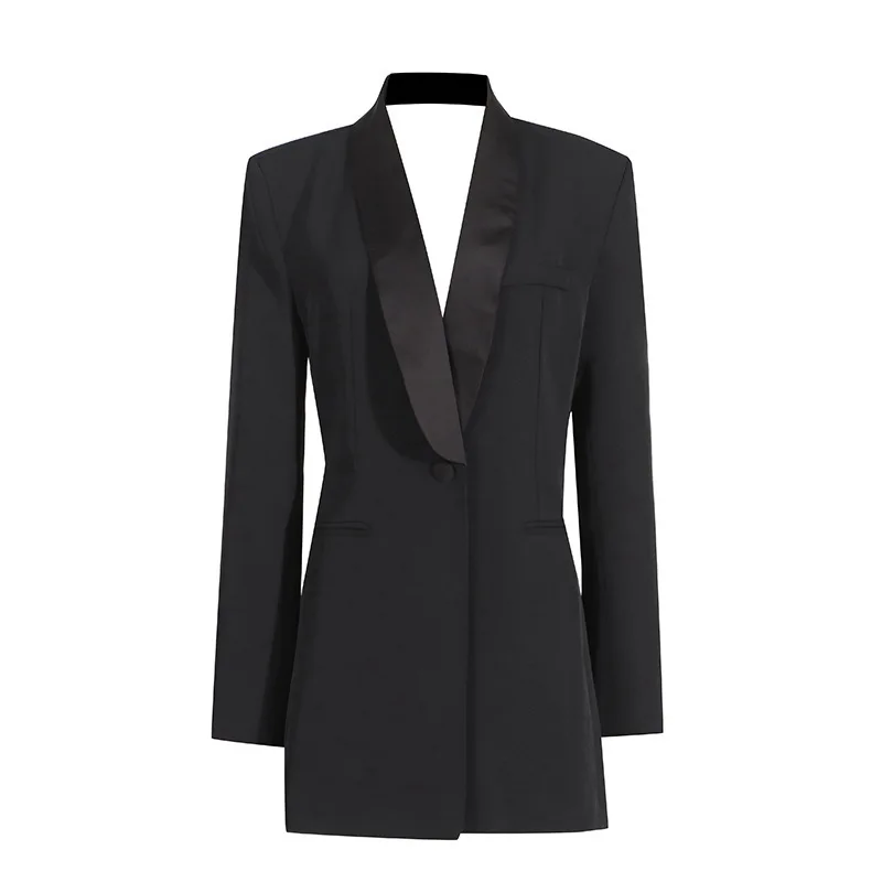 HKSH модный повседневный пиджак в темном стиле панк женский Tide новинка осени 2024