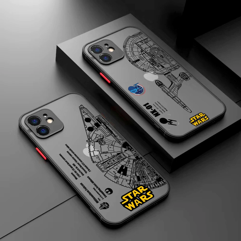 Stars Anime Wars Phone Case for Samsung S25 S24 S23 S22 S21 S20 S10 FE Note20 Note10 Plus Ultra Lite 5G Matte Transparent Cover