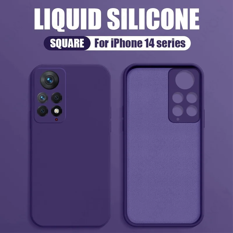 For Xiaomi 12T Pro Liquid  Silicone Soft Cover For Xiaomi Redmi Note 12 11 Pro Note 10 Pro Poco X5 Pro Redmi 10 Shockproof Case