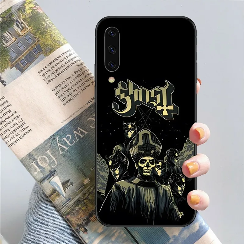 Чехол Ghost для телефона из тяжелого металла Samsung Note 9 10 20 Plus Pro Ultra J6 J5 J7 J8 черный