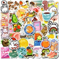 50pcs childrens stickers cute cartoon animal stickers notebook guitar skateboard stickers toys for girls laptop skin