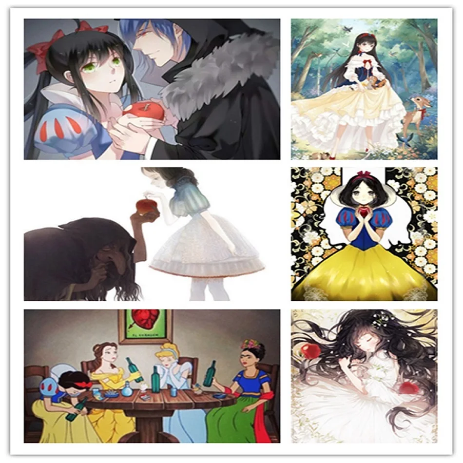 Алмазная живопись 5D &quotсделай сам&quot диснеевские мультфильмы Белоснежка ручная