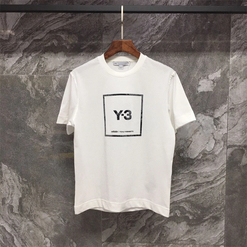 

Y-3 22 New Model Y3 Letter Logo Tie Dye Printing Men Women Couples Loose Casual Short Sleeve T-shirt