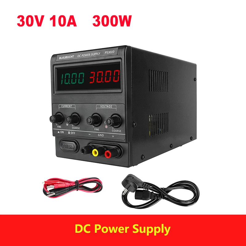 

DC Lab Switching Power Supply Adjustable 30V 10A 300W Digital Voltage Regulator Current Stabilizer Laboratory Bench Source 60V5A