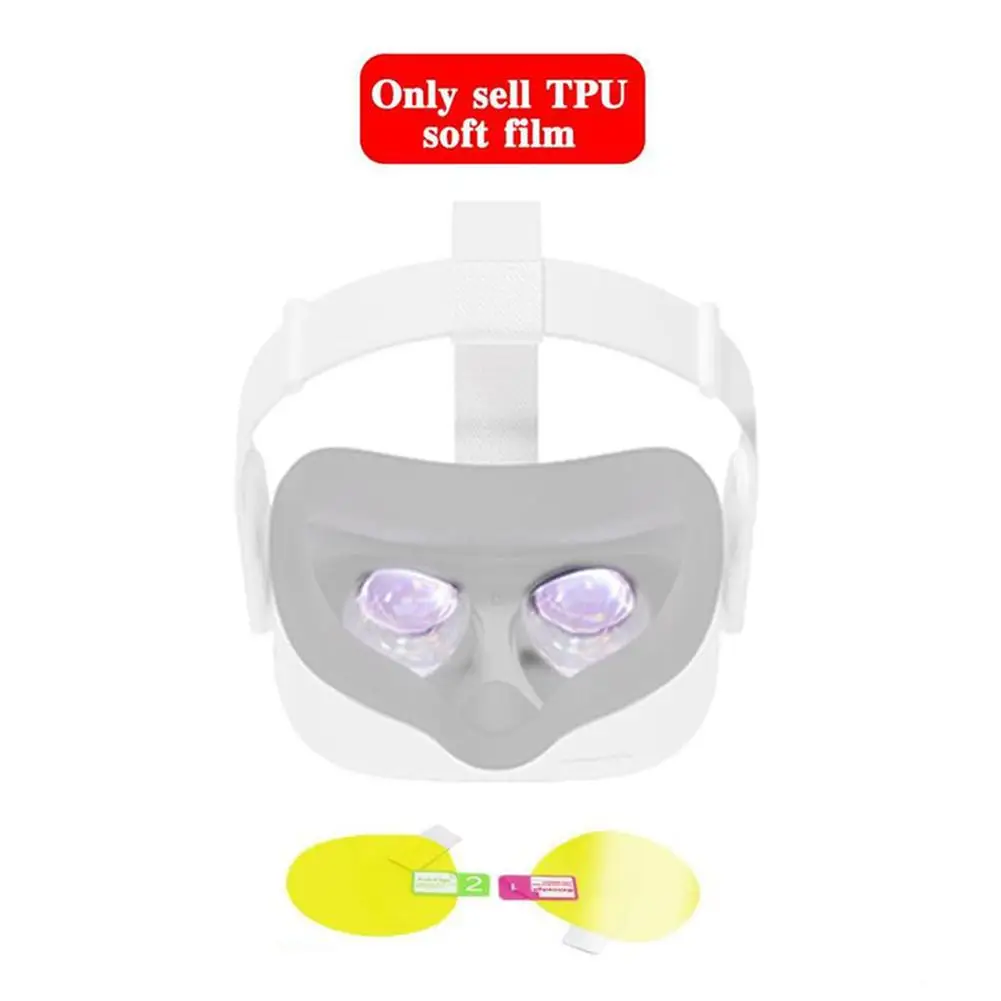 

Helmet Vr Glasses Lens Protective Film Hd Anti-scratch Protector Cover Film Compatible For Oculus Quest 2