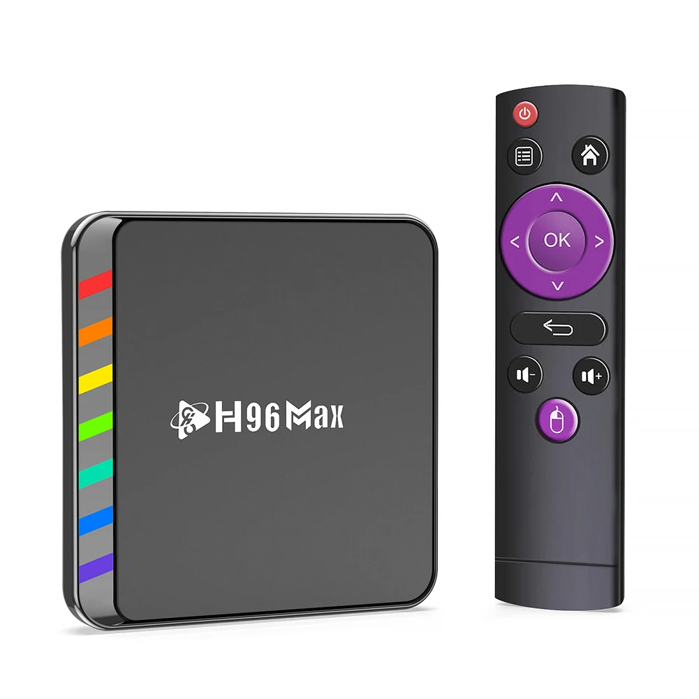 

H96 Max W2 Android TV Set Top Box HD Output Set Top Box Audio Picture Language Bluetooth-compatible 5.0 for Home Entertainment