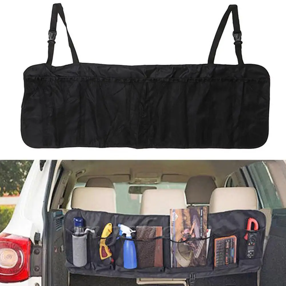 

Car Storage Bag Large Capacity Sundries Bag High Quality Durable Hanging Bag Car Oxford Mesh Seat Back Bag Auto Interior Part