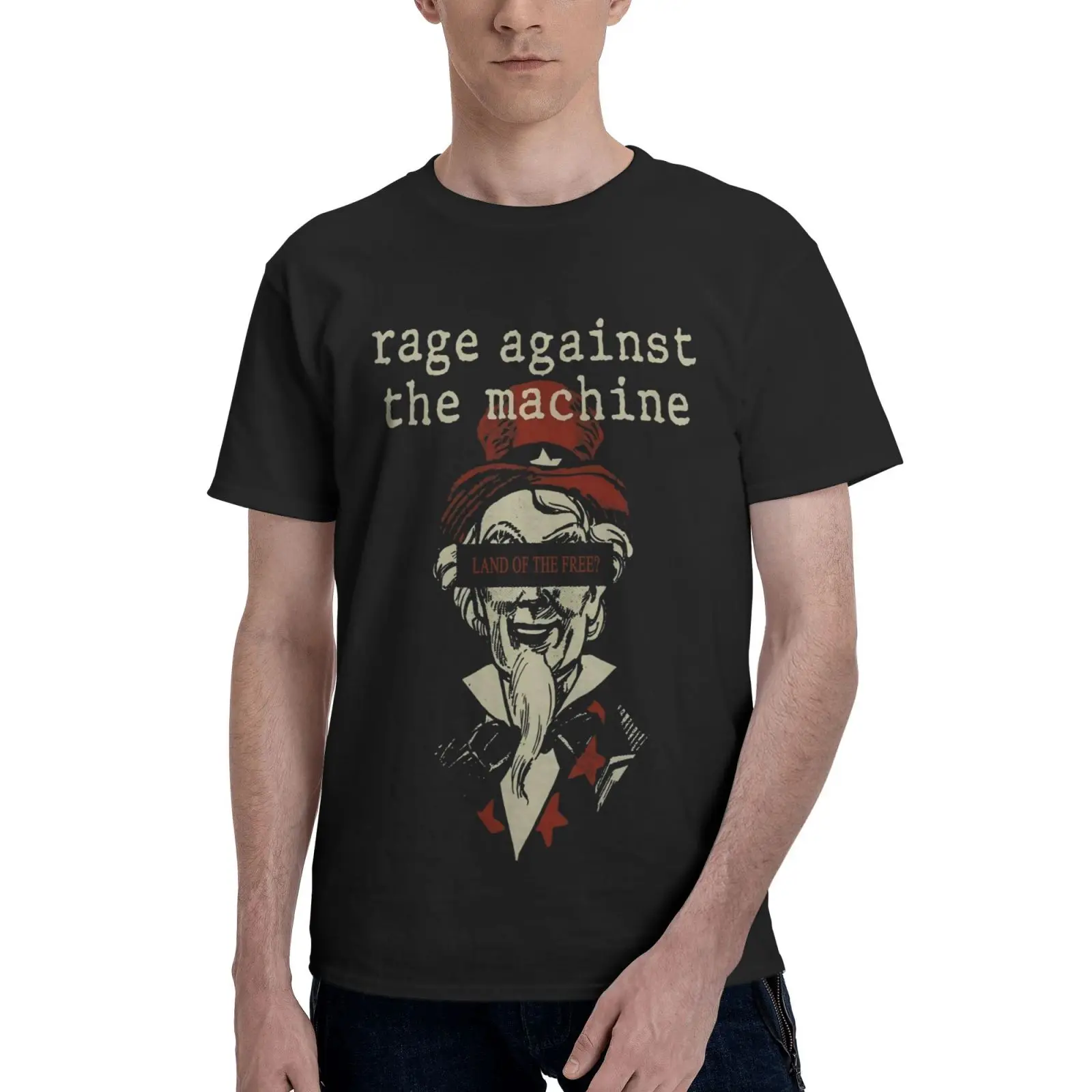 

Футболка мужская оверсайз с надписью Rage Against The Machine Sam, 2843