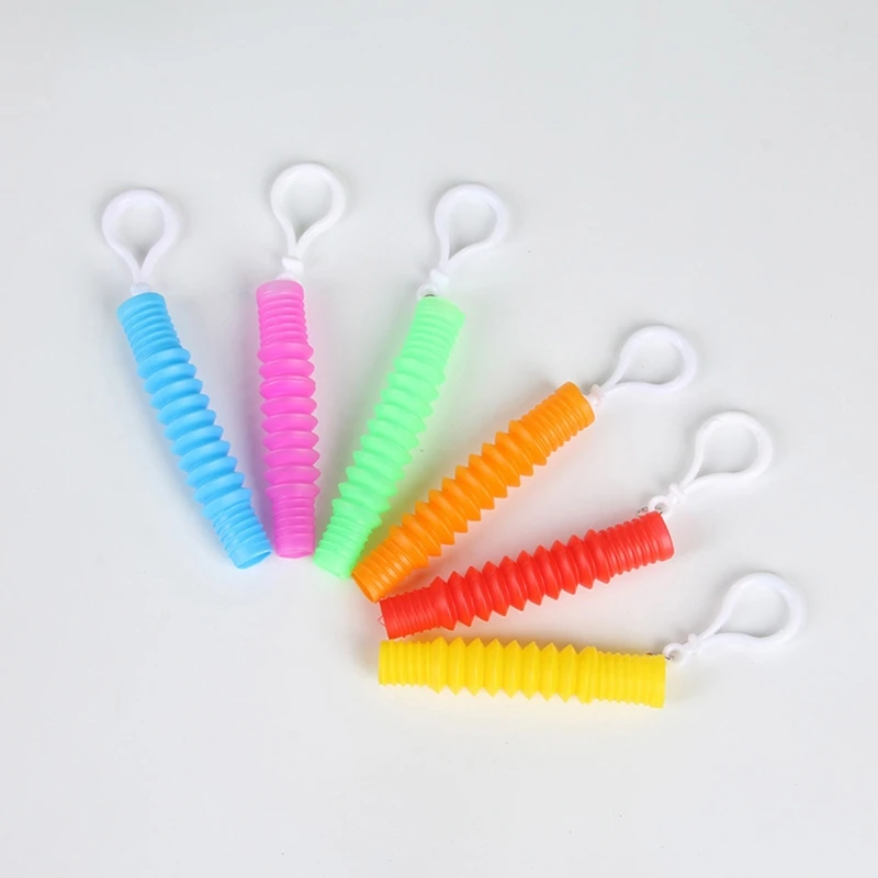 425F Decompression Keyring Pendant Transform Popping Tube Sensory Toy ADD OCD Favor |