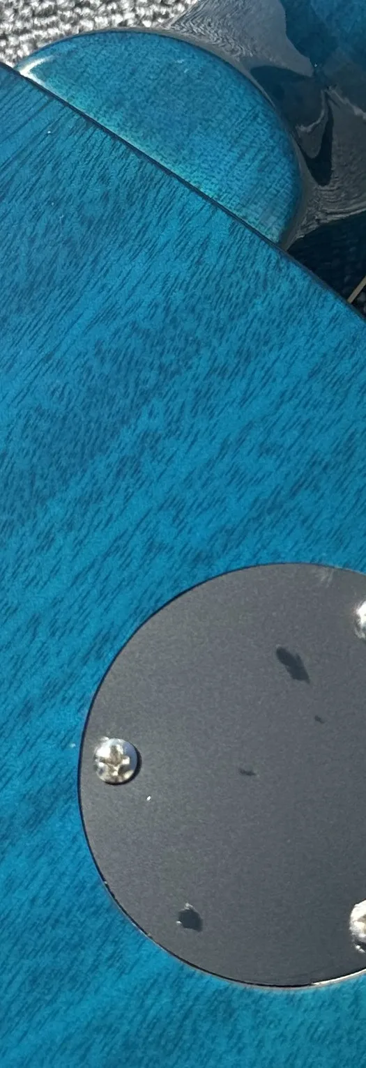 Стандартная электрическая гитара Черничный градиент с тигровым узором