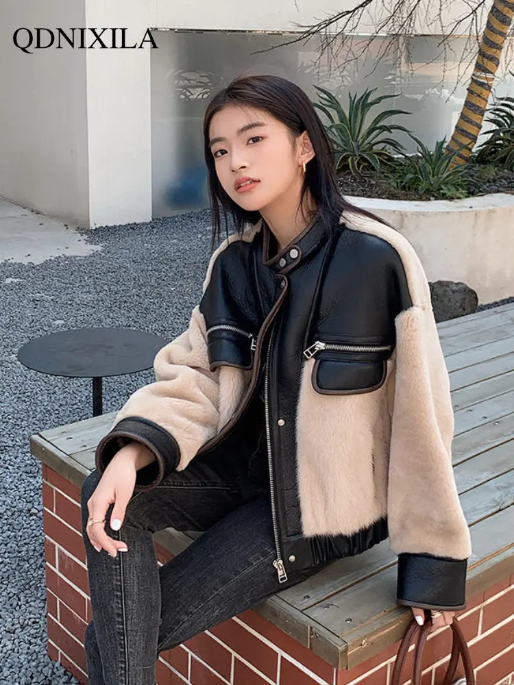 Woman Coats 2023 Winter Fur Coat  Pre-sale New Outerwear Fashion Fur Jacket Tops Wool Sheepskin Coat for Women Faux Fur Coat