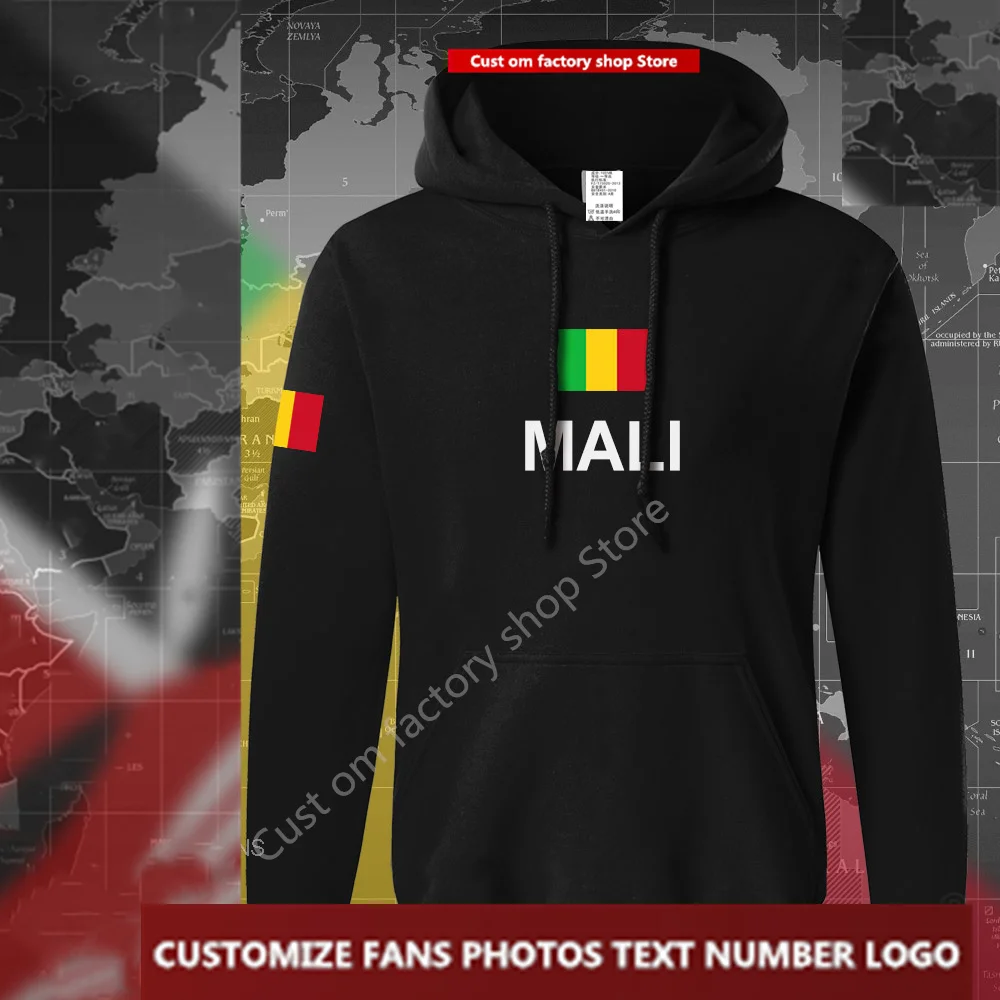 

Republic of Mali Flag ​Hoodie Free Custom Jersey Fans DIY Name Number LOGO Hoodies Men Women Loose Casual Sweatshirt