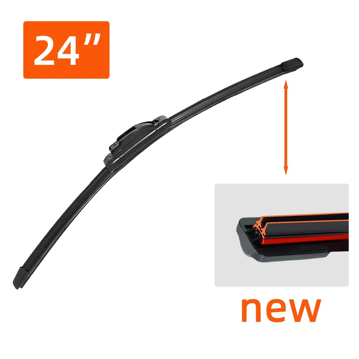 

14 "-26" General Motors стеклоочиститель J/U крючок двойная резиновая полоса щетка стеклоочистителя без костей щетка для лобо...