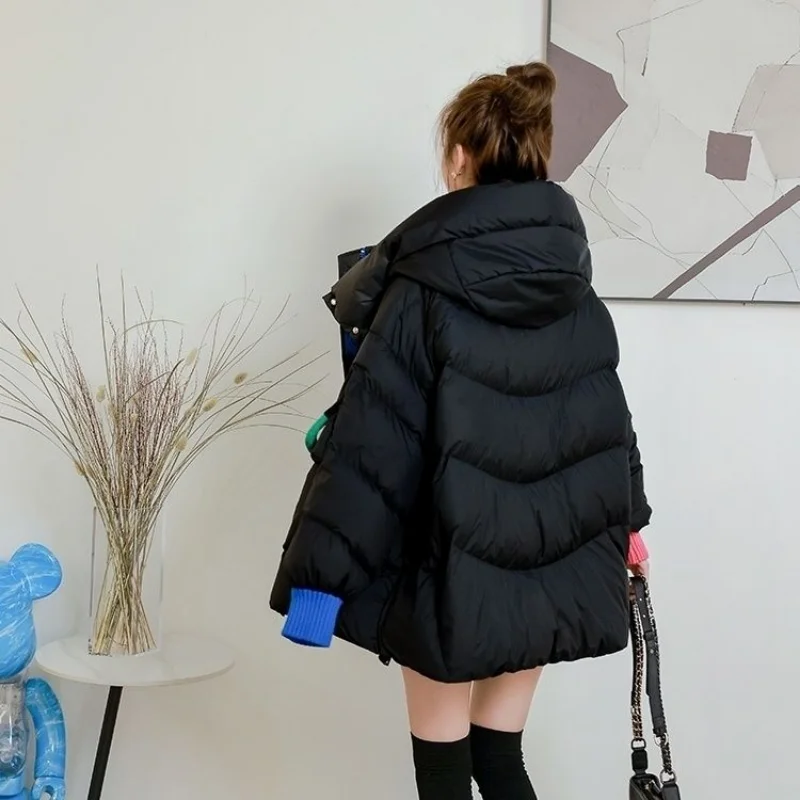 Winter  Women's Down Cotton Padded Jacket Oversize Overcoat Parka Warm Thickening Brand Fashion Tops Designer Korean Jacket