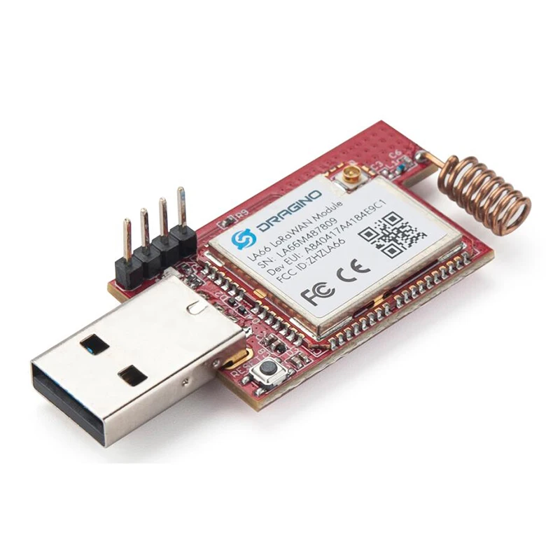 Фото Оригинальный адаптер Dragino LA66 USB LoRaWAN протокол LoRaWAN v1.0.3 протокол с открытым исходным кодом одноранговый протокол LoRa №1
