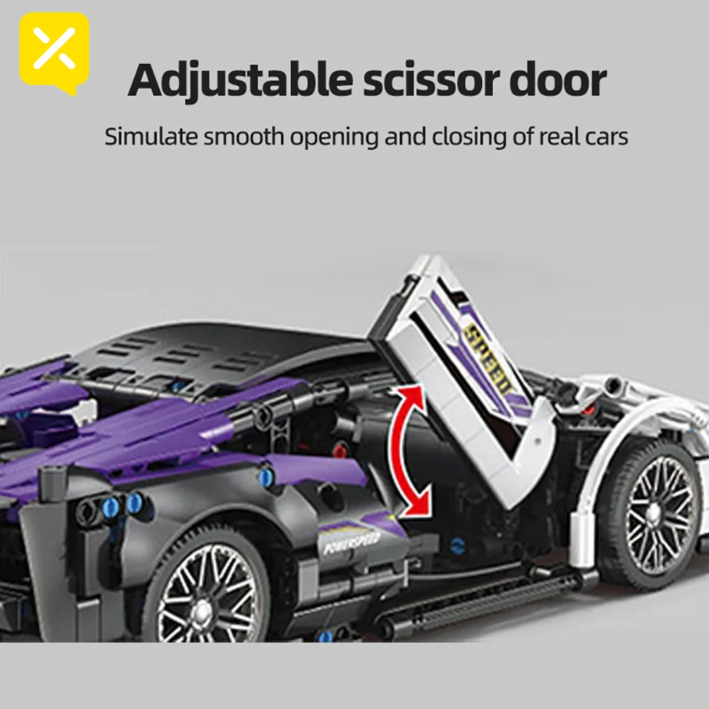 ToylinX масштаб 1:14 набор строительных блоков для спортивного автомобиля унисекс