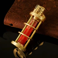new creative metal kerosene heavy duty lighter four color transparent oil cigar lighter mens high end gift