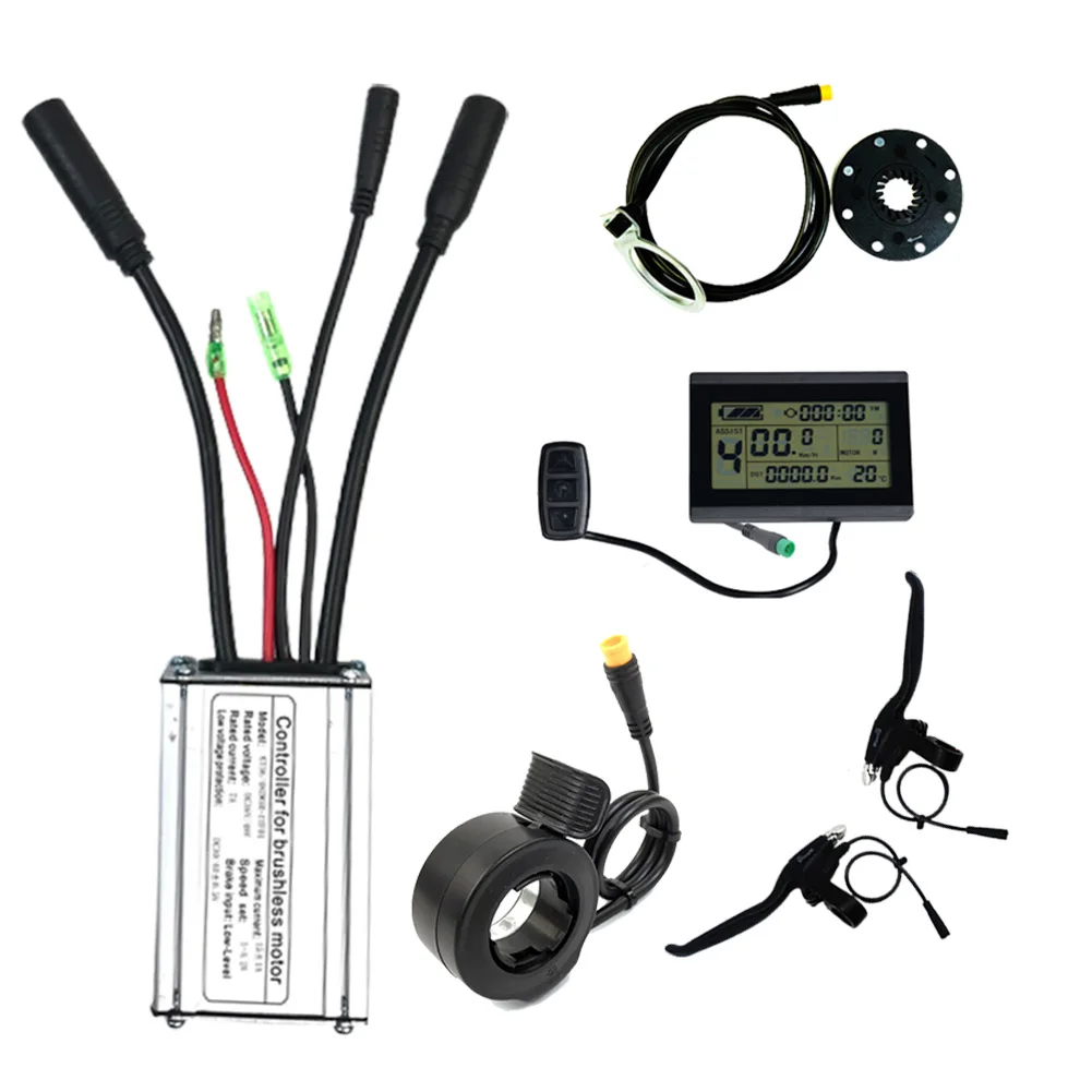 

E-bike KT 36/48V 250W 15A Ebike Bicycle Waterproof Controller+LCD3 Display+PAS+Throttle+Brake Controller