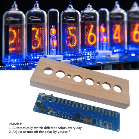 APWIKOGER IN14 Nixie Tube Часы из бука