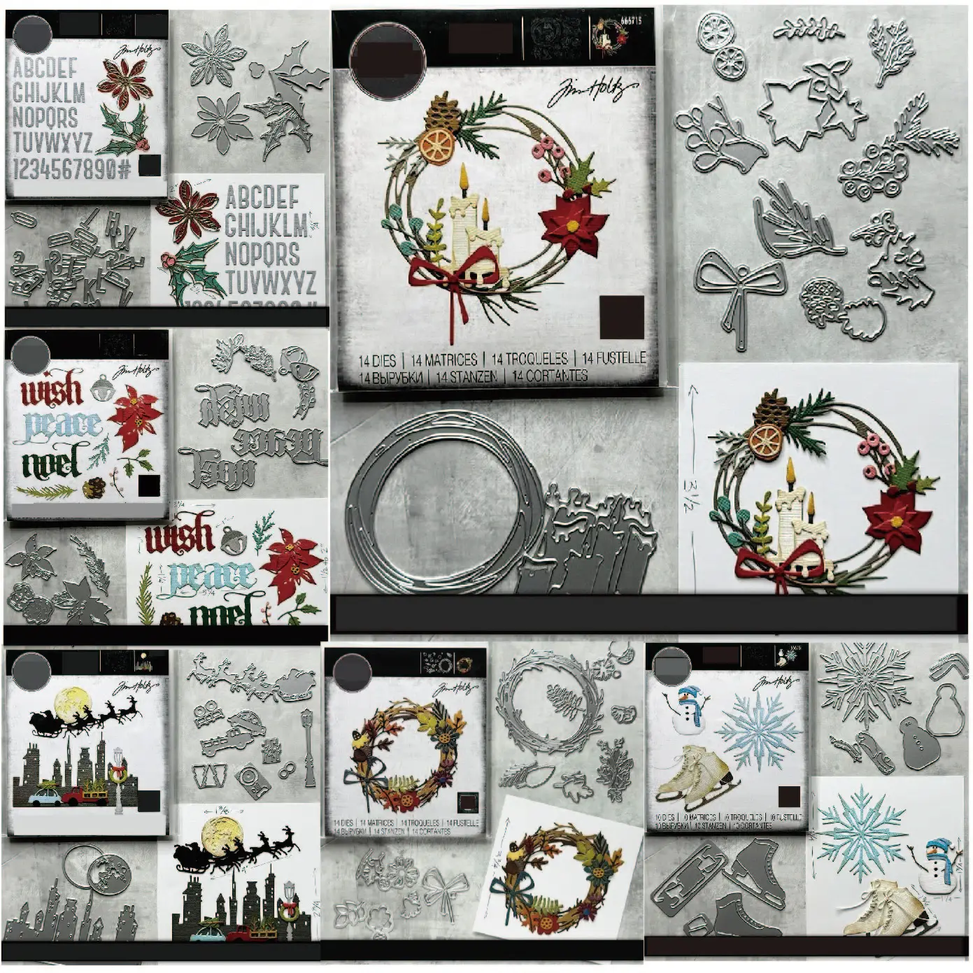 Металлические штампы для скрапбукинга