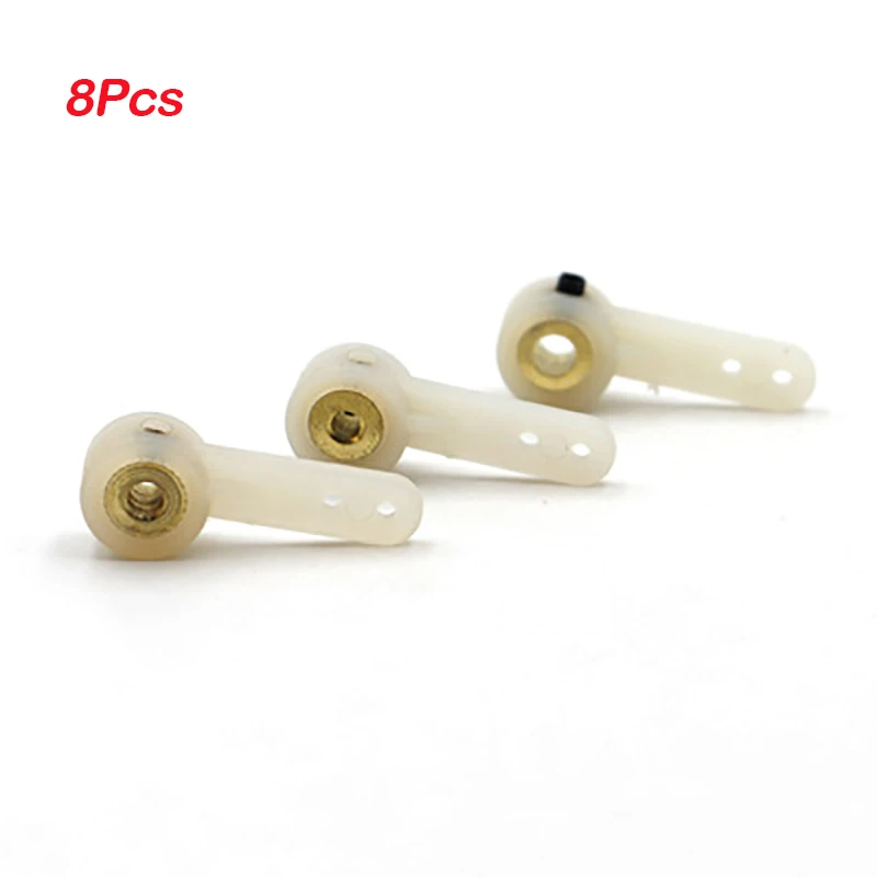 

8PCS 2.6/3.1/4.1mm Nylon Steering Gear Rocker Arm Servo Suspension Arm DIY Spare Parts Uesd for RC 4WD Racing Car Boat Aircraft