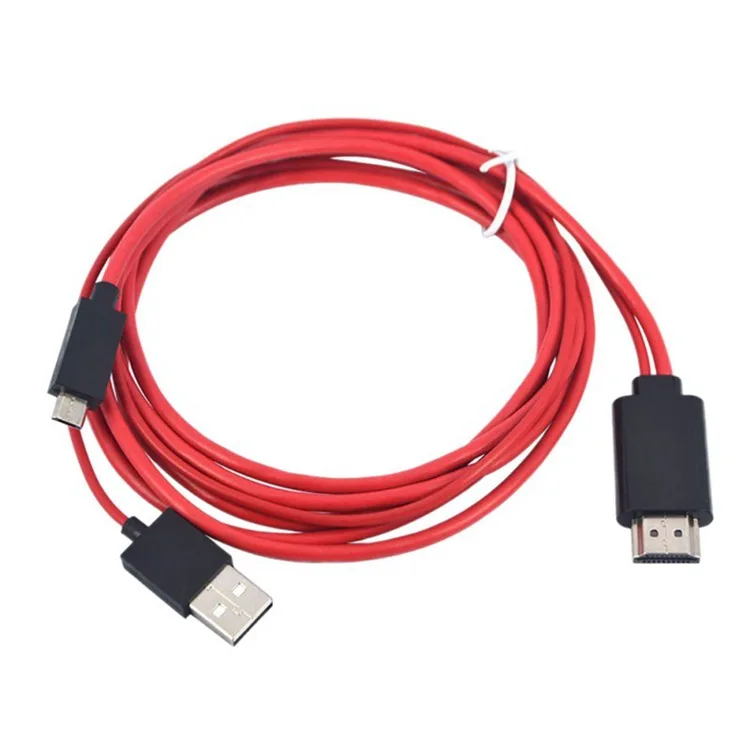 

Кабель-переходник 3-в-1 с Micro USB на HDMI MHL, Кабель-адаптер 1080P HDTV, кабель-преобразователь 5Pin 11pin, видеокабель для Samsung Galaxy