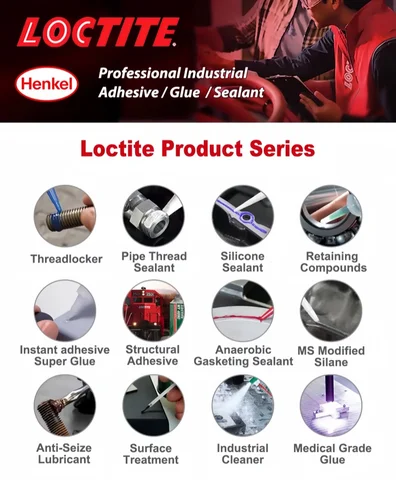 Loctite анаэробный клей для фиксации резьбы 50 мл