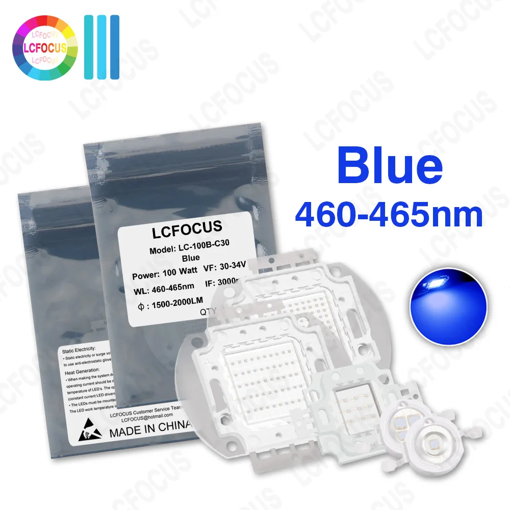 

Светодиодные бусины SWPUSHINEZD LC-1&100B синие 460нм 465нм