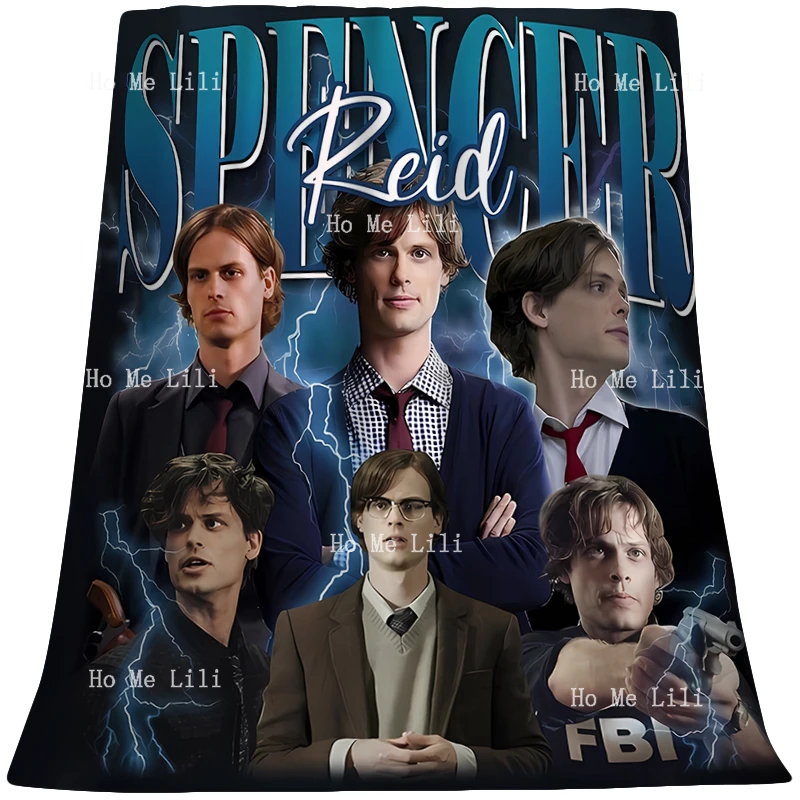 Винтажное фланелевое одеяло Spencer Reid всесезонное уютное плюшевое легкое