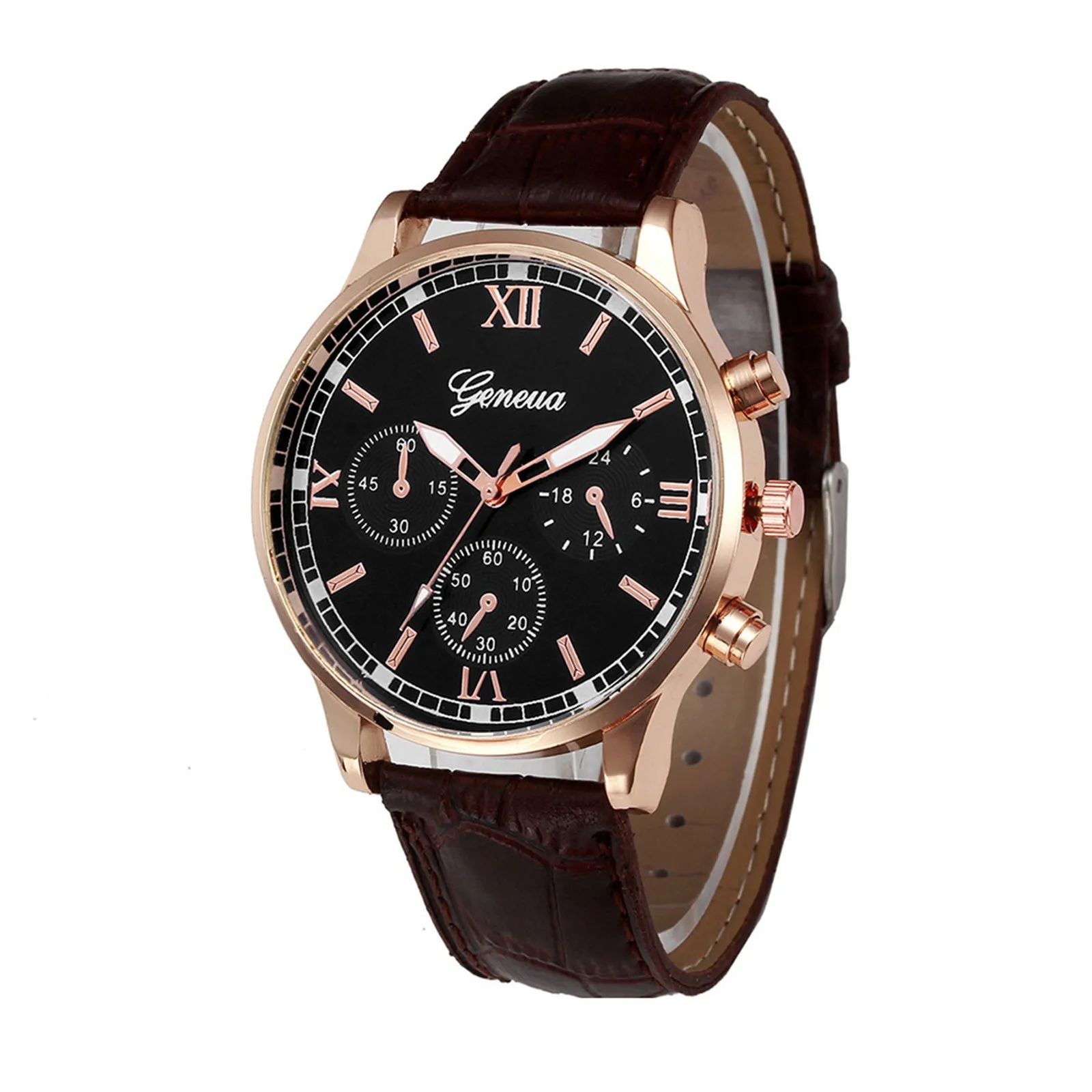 

Fashion Men'S Watch Stainless Steel Leather Quartz Wrist Watch Man Business Watch Calendar Luminous Date Male Casual Wristband