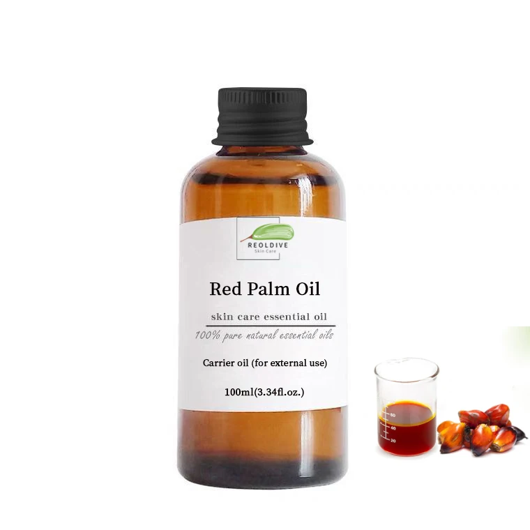 Красное масло пальмы чистое натуральное носитель антиоксидант витамин Е увлажняющий уход за кожей лица и волосами массаж тела.