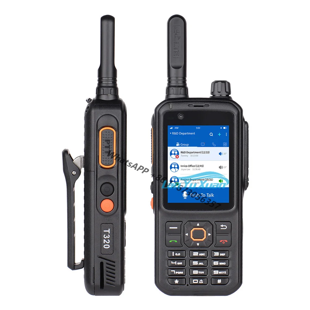 

2 piece Inrico T320 Zello 4G LTE two way radio network walkie talkie handheld POC intercom