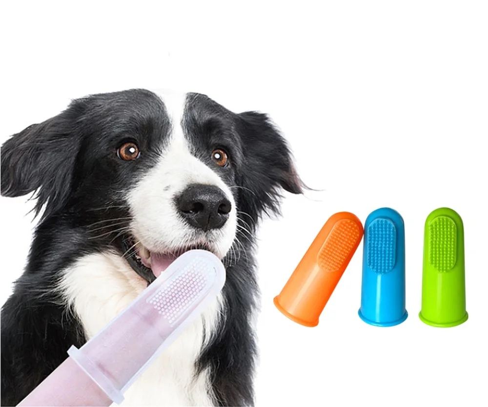 

Super Soft Pet Finger Toothbrush Teddy Dog Silicone Brush Bad Breath Tartar Teeth Tool Dog Cat Oral Cavity Cleaning Pet Supplies