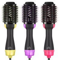 hair curler volumizer salon hot heat air comb paddle styler brush negative iron generator 3 4 in 1 straightener blow dryer tools