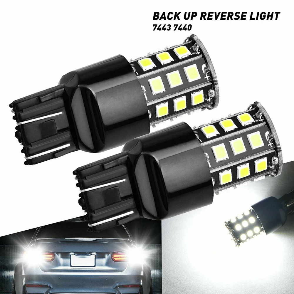 

2pcs 7440 7441 7443 7444 992 7440A 7444NA 33 LED 2835 Smd Car Brake Lights Auto Backup Reverse Lamp Turn Signals Bulbs