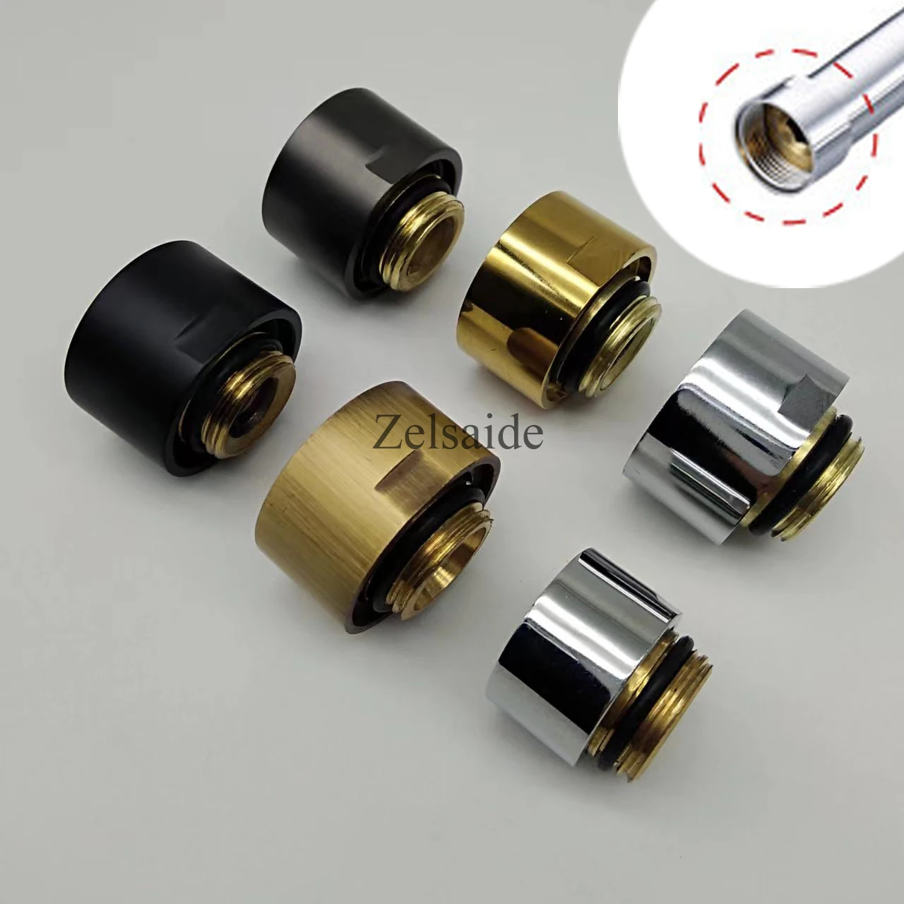 Латунный адаптер с гайкой 20/25 мм для душевой кабины детали удлинения душа.