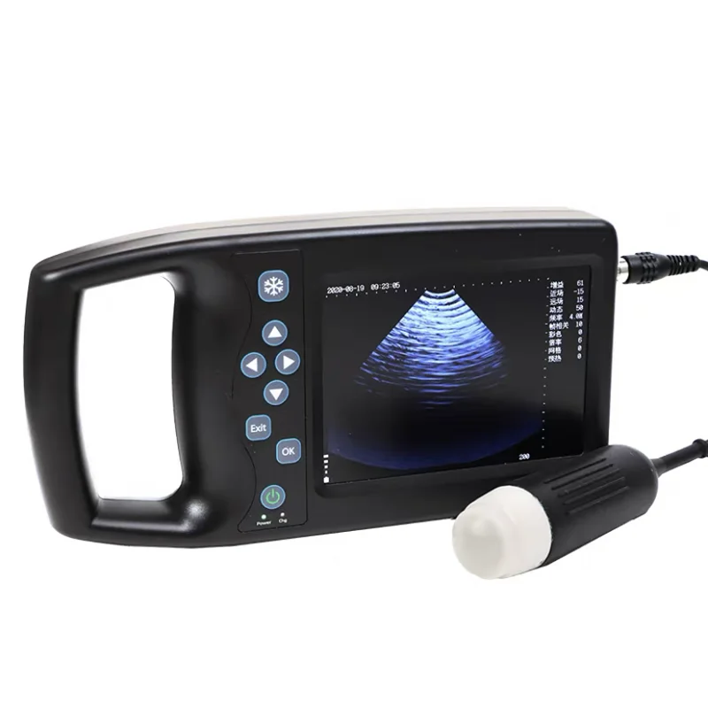 

5,6 дюймовый портативный Ветеринарный ультразвуковой сканер с ЖК-экраном для крупного рогатого скота, коровы, свиньи, лошади, ультразвуковая машина для тестирования беременности, цвет