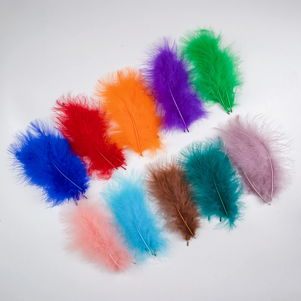 Оптовая продажа пушистое перо Турции Марабу 10-15 см/4-6 дюймов Chroma Турция для