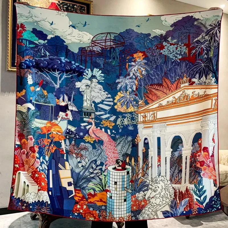 Элитная элегантная женская статуэтка с изысканным пейзажем фотография