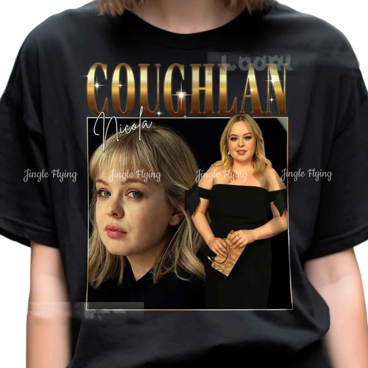 Футболка Nicola Coughlan в стиле ретро печатный дизайн подарок для женщин