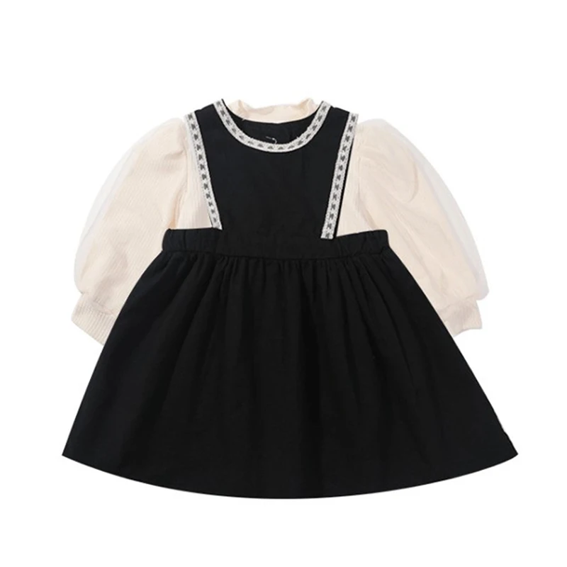 Dress for Girls 2022 New Spring Autumn Long Sleeve Top Dresses 2pcs Sets Kids Princeness Party Toddler Children's Clothes | Детская
