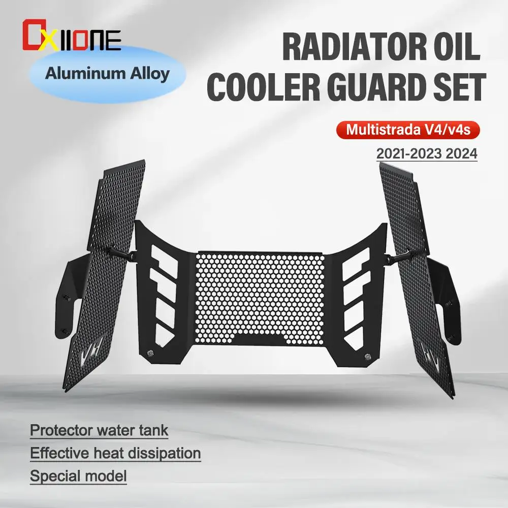 

New Radiator Cylinder Head Engine Guard Complete Set Aluminum Motorcycle Accessories For Ducati Multistrada V4 Rally 2023 2024