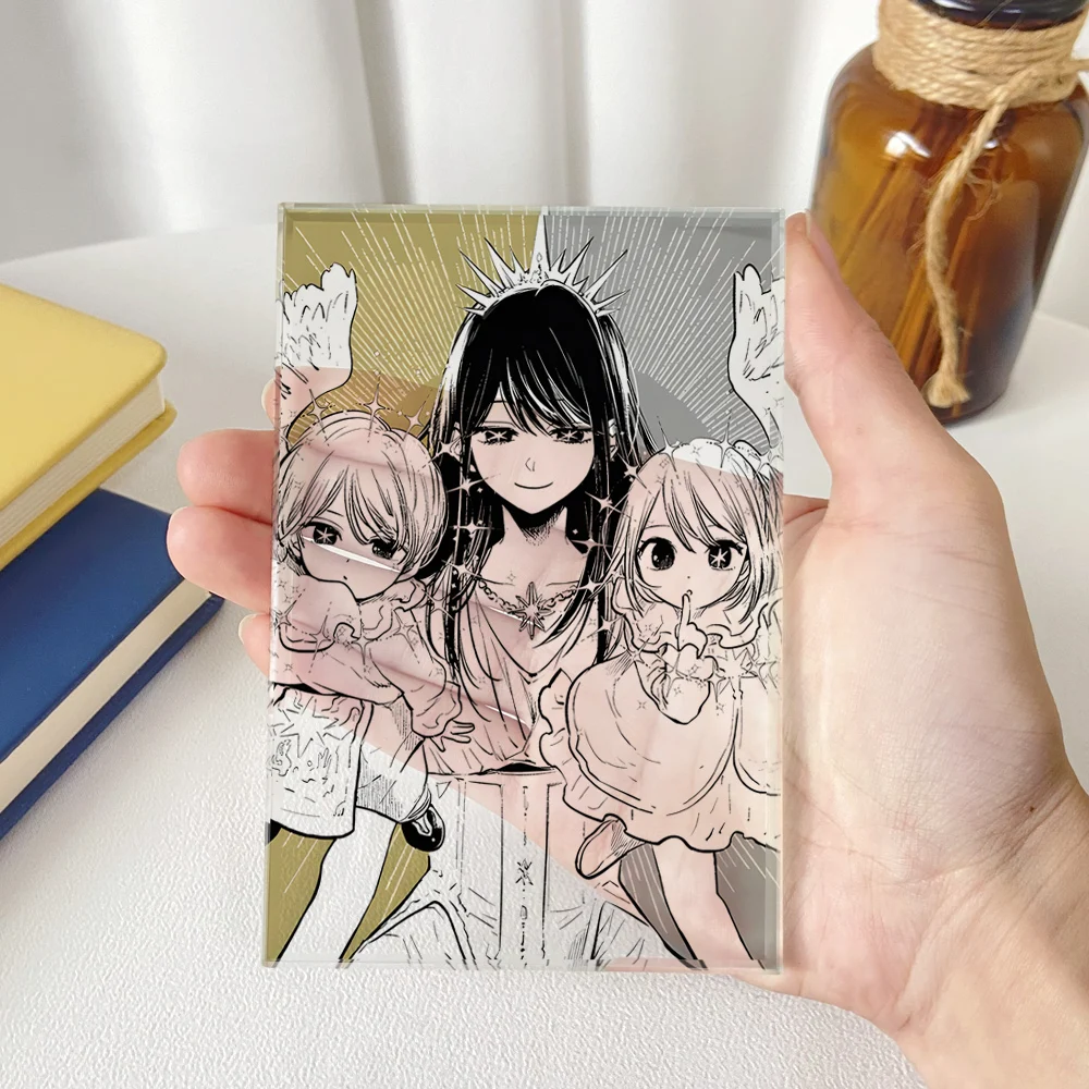 Аниме Oshi no Ko Hoshino Ai Akuamarin rubii Косплей кристаллическая подставка Дисплей Модель