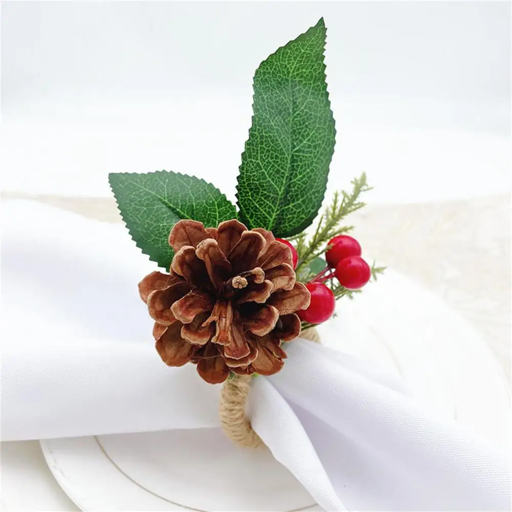 

6 шт., прочные многоразовые кольца для салфеток