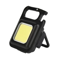camping fishing highlights magnetic cob work lights clip lamp mini keychain light with bottle opener night emergency flashlights