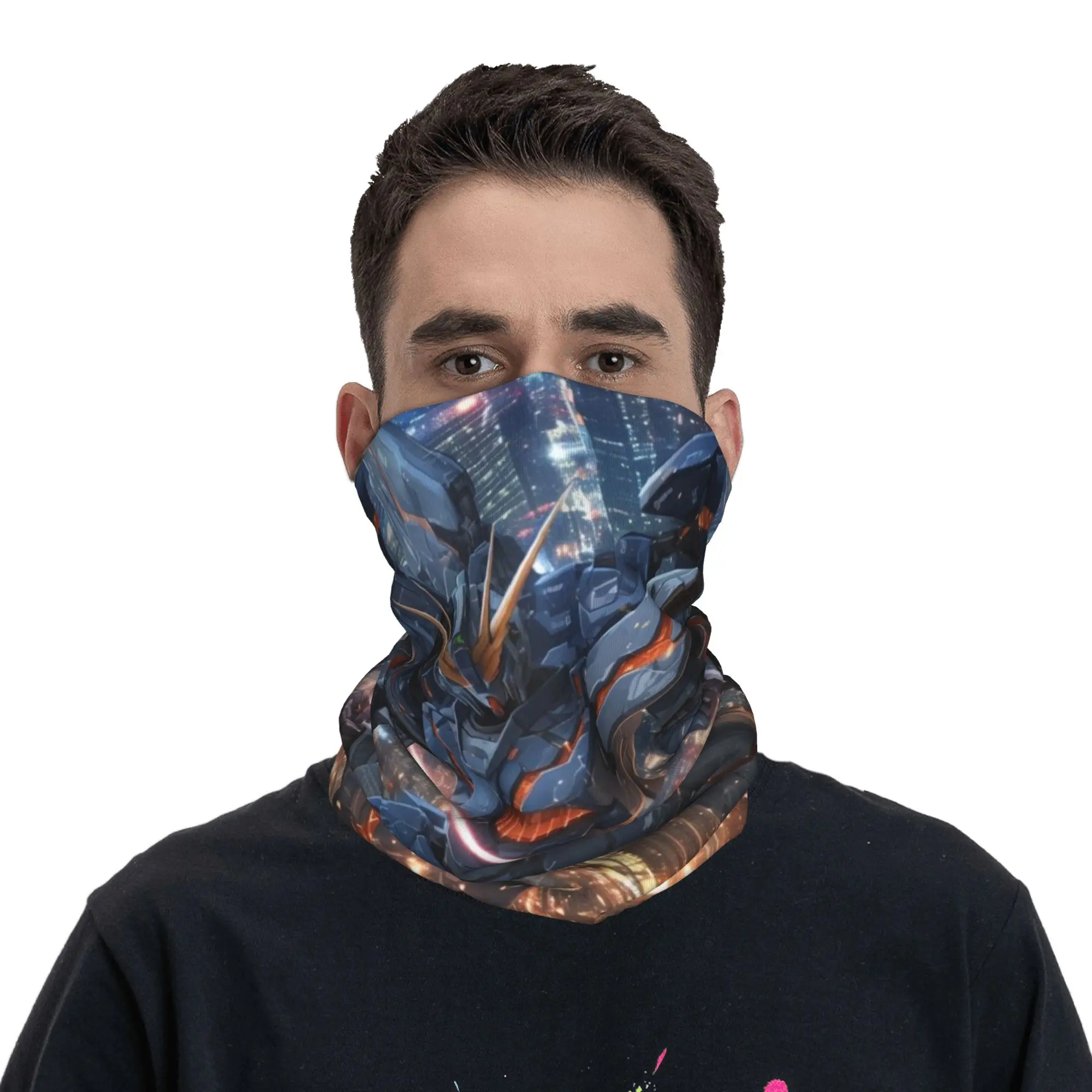 Фото Robot Movies (24) Bandana Gaiter Club Gundam Wrap Scarf Hiking AdultWinter Neckerchief №4