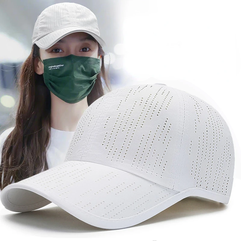 

ladies sports hat baseball cap for women female trucker hat beach casual mesh breathable hip hop fashion brand 2022 summer white