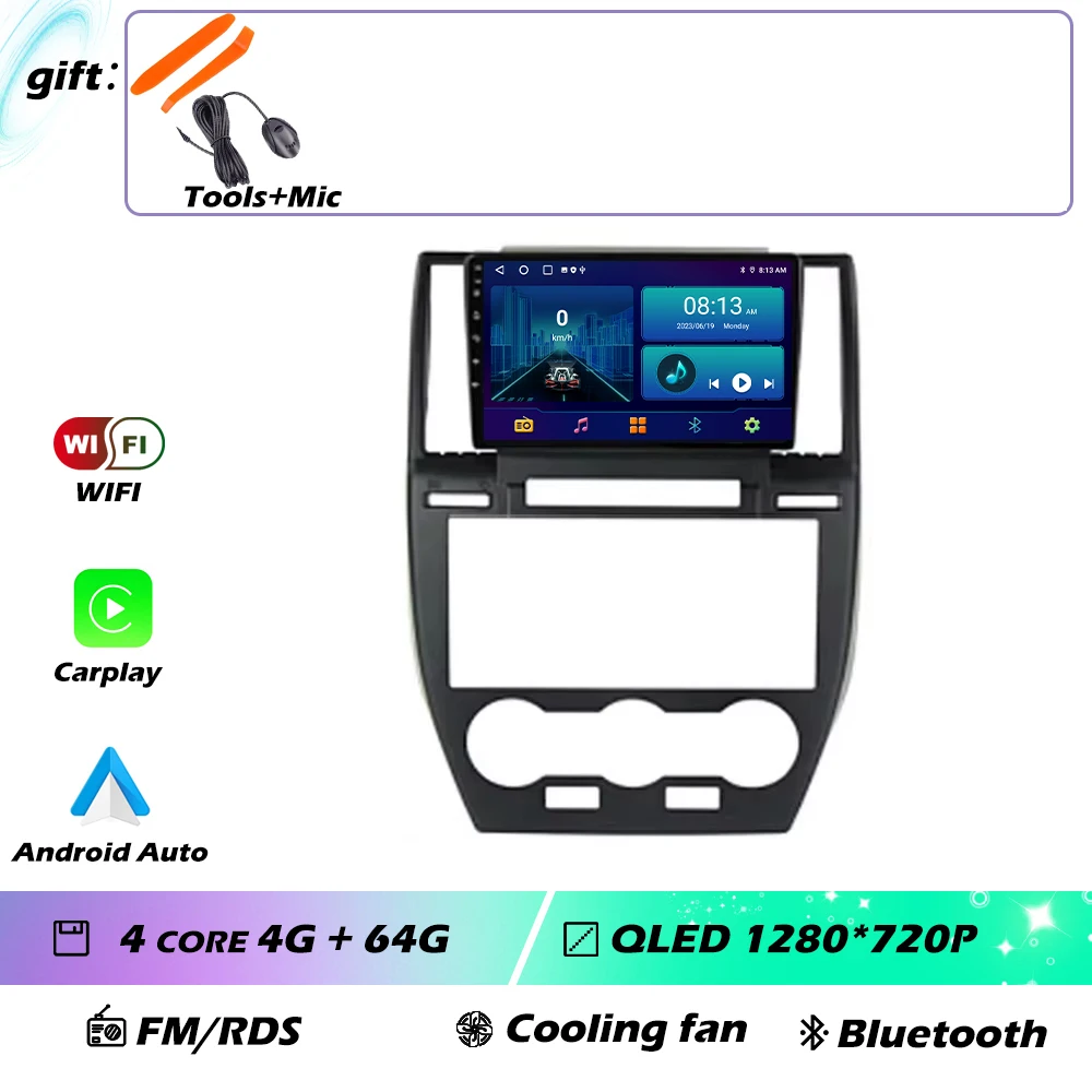 

Android 16 для Land Rover Freelander 2 2006-2012 Автомобильный мультимедийный плеер Стерео 9-дюймовый плеер GPS-навигация Carplay DSP